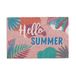 Relaxdays Tapis d'entrée Coco Impression Hello Summer 40x60 cm