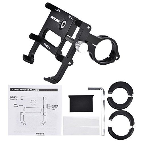 Tbest Mountian Bike Phone Mount Houder Universeel 360 ° instelbare fietshouder mobiele telefoon GPS stuurhouder Stand Clip houder voor racefiets motorfiets smartphone