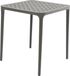 Merkloos Tafel Porto kunststof 65x65cm antraciet Tuintafels