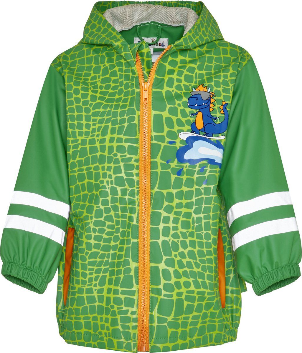 Playshoes - Regenjas kinderen - Dinosaurus - Groen - Maat 92cm
