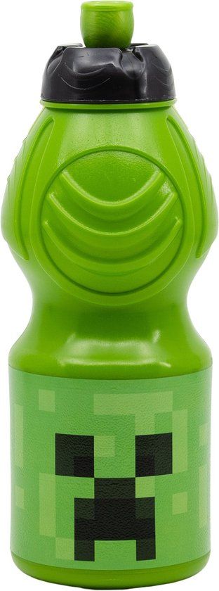Stor Minecraft Junior Drinkfles - 400ml - Groen - Tuitbeker - BPA-vrij