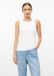 s.Oliver T-shirt Vrouwen Wit Katoen Korte Mouw Ronde Hals Aansluitend Extra Kort