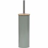 Tendance Toilet/badkamer toiletborstel met houder - Bamboo Vibe - olijfgroen - D10 x H40 cm