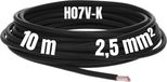 Kalitec 10 meter H07V-K 2,5 mm² zwarte bedradingskabel