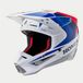 Alpinestars Honda S-M5 Helm ECE 22.06 Blanc Bleu Rouge Brillant - Taille XS