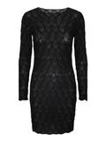 Bestseller A/S PCLOLA LS Korte jurk met ronde hals, zwart, M