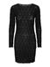 Bestseller A/S PCLOLA LS Korte jurk met ronde hals, zwart, M