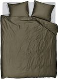 Beddinghouse Change dekbedovertrek - Effen - Tweepersoons - 200x200/220 - Olive Green