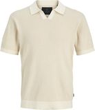 JACK&JONES JPRBLAHUDSON KNIT SPLIT NECK SS Heren Polo Wit XXL