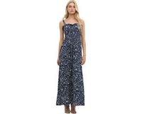 No Matter What Mega Merchant GMBH Jurk Blauw Paisley Mouwloos Vierkante Hals XS