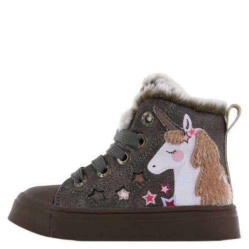 Shoesme suède sneakers - donkerbruin