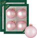 Krebs Glas Lauscha Gmbh 8x stuks glazen kerstballen 7 cm chic roze kerstboomversiering