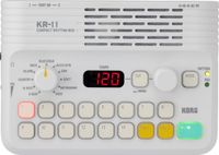 Korg KR-11 Eenvoudig te bedienen drumcomputer met meer dan 120 ritmes en geïntegreerd luidsprekersysteem.