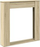 vidaXL Cheminée Sonoma chêne 100x20x100 cm