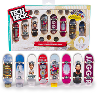 Spin Master Tech Deck - Olympische Spelen Parijs 2024 - Competition Legends-set met 8 vingerskateboards met kaarten