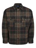 JACK & JONES Tussenjas 'JORRoxbury' cappuccino / antraciet / roestrood / zwart