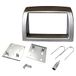 Sound Way Autoradio Installatiekit, 2 DIN adapterframe voor Lancia Y Ypsilon 2006-2011 met grijze steunen