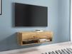 Mobistoxx ACAPULCO Meuble tv-hifi 1 porte battante 100 cm chêne wotan avec led
