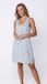 Pastunette Premium - Nachthemd - Skyway - Ecovero Viscose - Blauw/Ecru - Mouwloos - Maat 42
