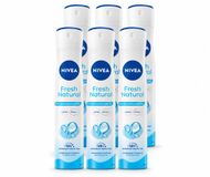 Nivea Fresh Natural Deodorant Spray - 0% Aluminium - 200 ml - 6 stuks