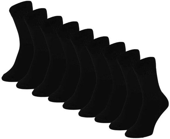 Morethansocks Sportsokken - Unisex - Zwart - 3 Paar - Maat 36-41