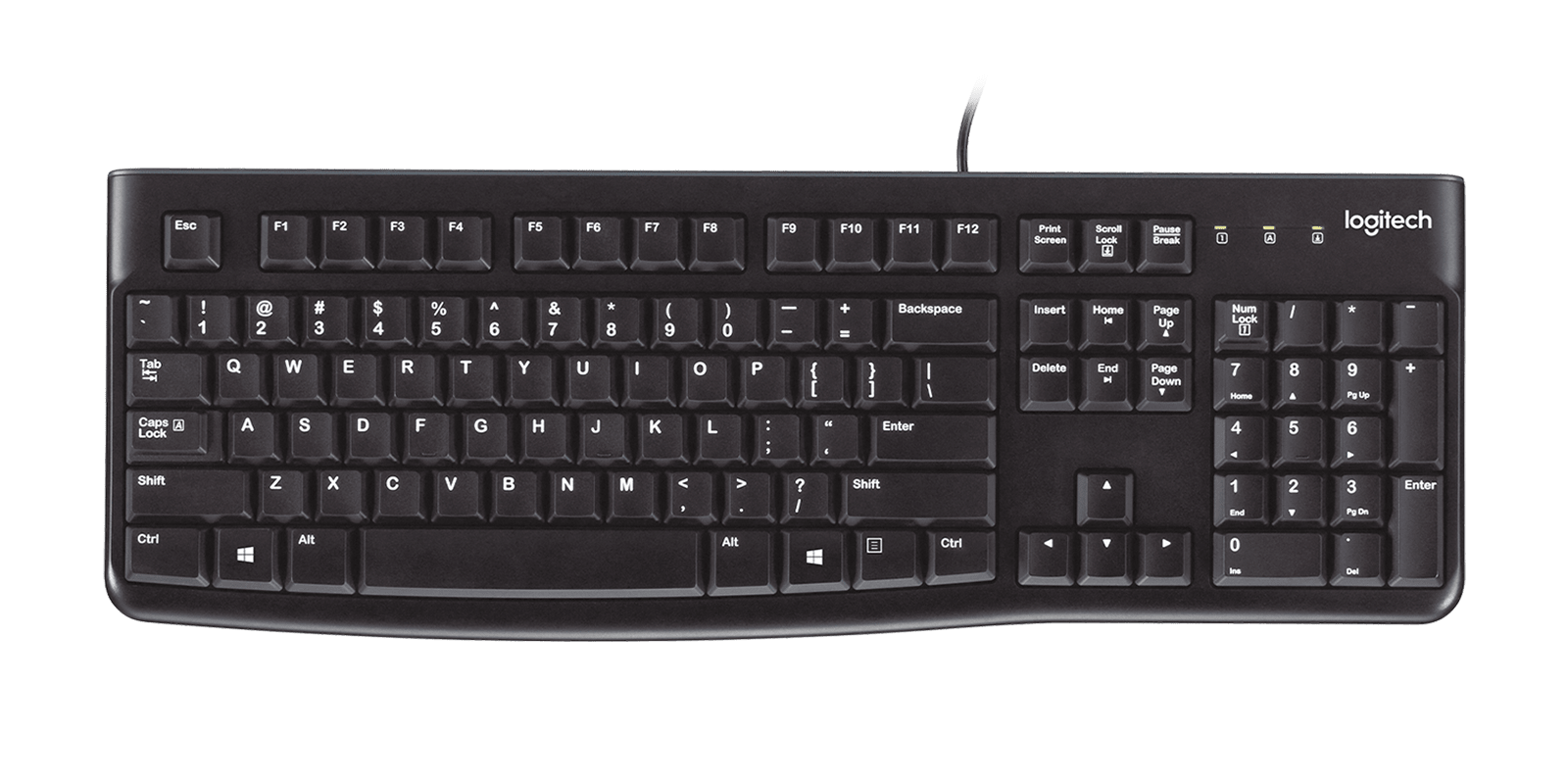 Logitech K120 - Bedraad toetsenbord - Zwart - QWERTY
