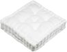 Stof Textile Coussin de sol Côtelé - blanc - polyester - 45 x 45 x 10 cm - carré