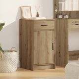vidaXL - Dressoir - Artisan - Eiken - 40 x 40,5 x 75 cm - Bewerkt hout