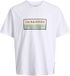 JACK&JONES JWHFREDERIKSBERG BOX TEE SS SN Heren T-shirts Katoen Loose Fit Ronde hals Korte mouw Logo Casual Herfst/Winter 2026 S Bright White
