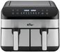 Bear Airfryer Dubbel – Heteluchtfriteuse met 2 mandjes – 9L – 2400W – Onafhankelijke temperatuurregeling & 8 programma's – Digitaal display – QZG-F24F1
