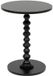 Atmosphera Bijzettafel/salontafel Alexa - zwart - MDF hout - rond - D38 x H50 cm