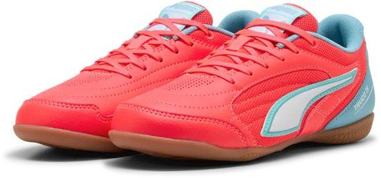 PUMA TRUCO IV Jr Unisex Sportschoenen - Ultra Red-PUMA White-Dusty Aqua-Intense Mint