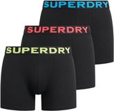 Superdry BOXER TRIPLE PACK Heren Onderbroek - Raven Black Marl