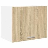vidaXL - Hangkast - Sonoma Eik en Wit - 50 x 31 x 40 cm - Bewerkt hout