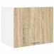 vidaXL - Hangkast - Sonoma Eik en Wit - 50 x 31 x 40 cm - Bewerkt hout