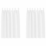 vidaXL Blackout Gordijnen met Ringen 2 st Zuiver Wit 175 x 140 cm