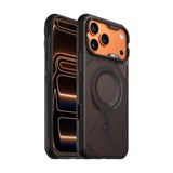 AULUMU Rugged Case - Hoesje Geschikt voor Apple iPhone 17 Pro - Schokbestendig - Compatibel met MagSafe - Verstevigde Hoeken - Honeycomb Ventilatie - Transparant Zwart