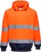 Portwest Tweekleurig sweatshirt met capuchon B316 - Oranje/Marine - S