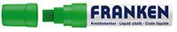 Franken GmbH ZKM1502 krijtmarker (ventielsysteem, wigpunt 5-15 mm) 1 stuk, groen