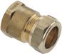 Bonfix knelkoppeling - Schroefbus - 1/2 x 22mm - Messing