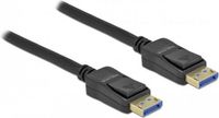 Delock 80263 DisplayPort-kabel DisplayPort Aansluitkabel DisplayPort-stekker 3 m Zwart 10K UHD, Vergulde steekcontacten