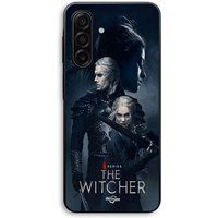 Maniacase Hoesje voor Samsung Galaxy A57 The Witcher Geralt Yennefer Ciri zwaard