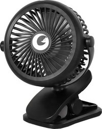 Evolize Mini Ventilator - Portable Clip Fan - USB Rechargeable - Black