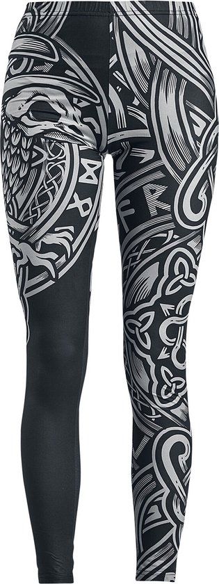 Black Premium by EMP Zwarte legging met keltische print - Dames - XL