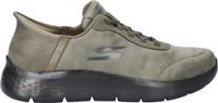 Skechers Go Walk Flex Hands Free Slip-In heren sneaker - Kaki - Maat 42