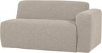 WOOOD Mojo Base 1,5-zits Bank Arm Rechts - Bouclé - Beige - 74x145x97