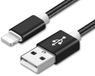 Reekin câble de recharge pour iPhone USB-Lightning 1 mètre (noir-Nylon)