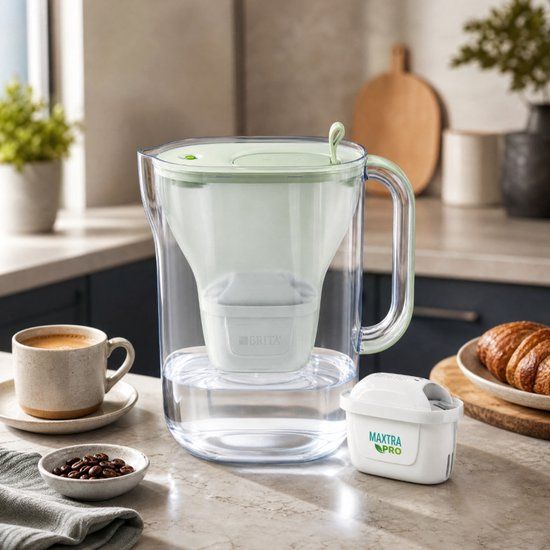 BRITA Waterfilterkan Style Eco - 2,4L - Groen - Incl. 1 MAXTRA PRO Pure Performance waterfilter