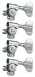 Grover 145C4 Titan Electric Bass Machine Heads 4-in-Line, Chrome basgitaar stemmechanieken