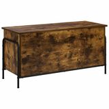 vidaXL Opbergbox Gerookt eiken 80 x 40 x 49,5 cm Bewerkt hout